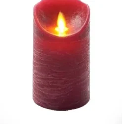 Anna's Collection LED stompkaars Rustiek donker blauw D 7,5 H 15 cm
