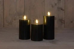 Anna's Collection LED stompkaars zwart 3 stuks