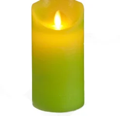 Anna's Collection LED stompkaars Swirl met timer ivoor D 7,5 H 10 / 12,5 / 15 cm 3 stuks
