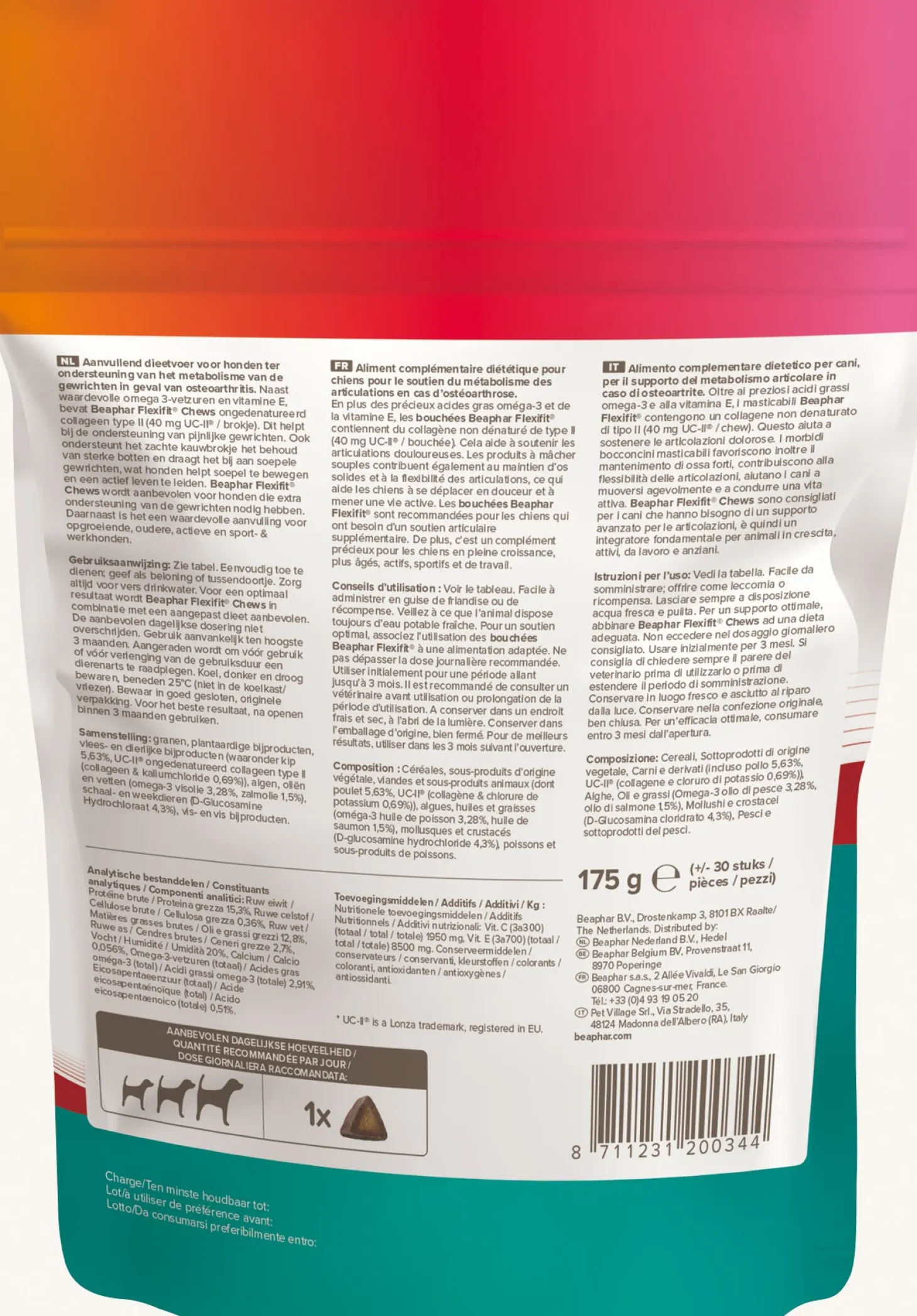 Beaphar hondensnoepjes Flexifit chews chews 30 stuks