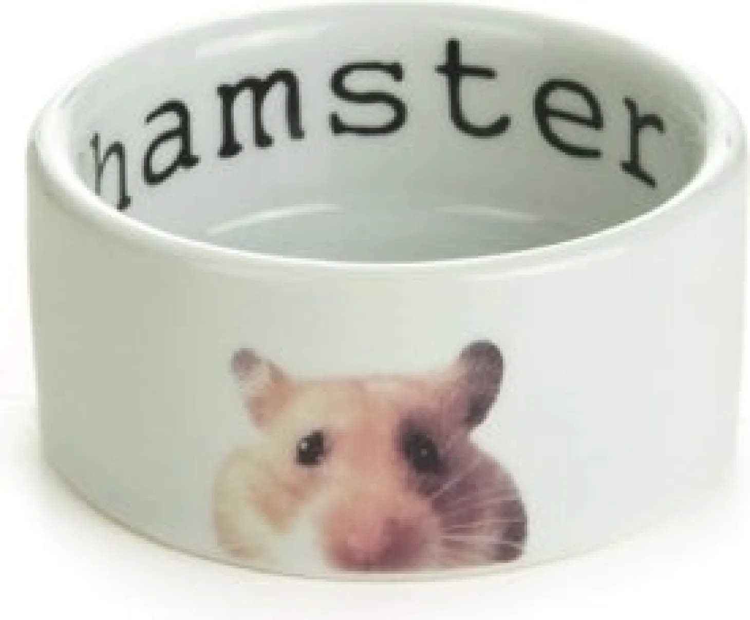 Beeztees eetbak Snapshot hamster 7.5 x 4 cm wit