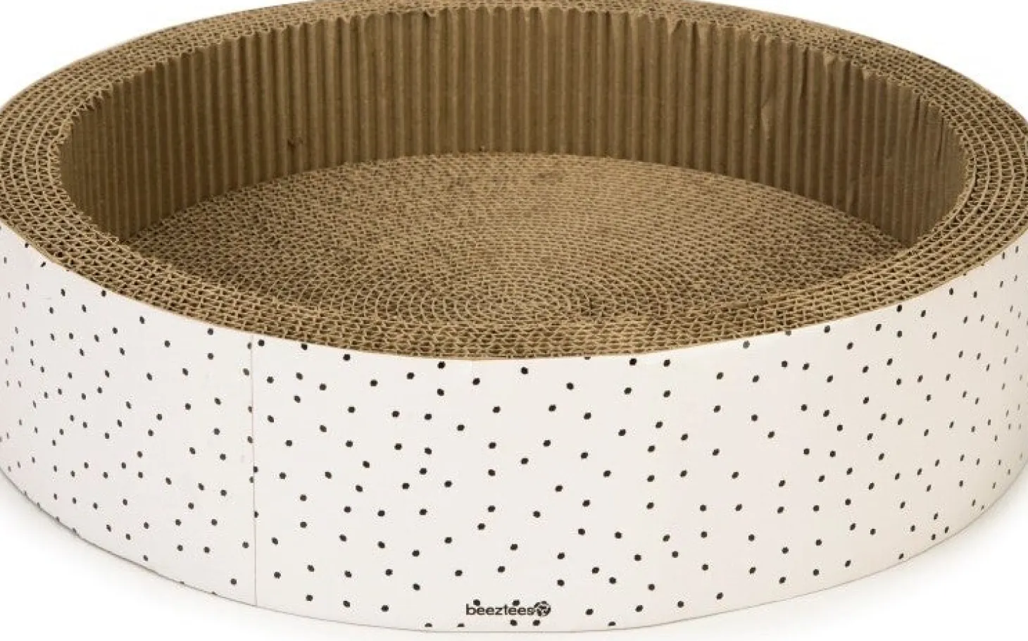 Beeztees krabkarton Leezi wit D 42 H 10 cm
