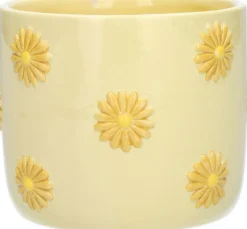 Bloempot Daisy geel D 11 H 9,5 cm