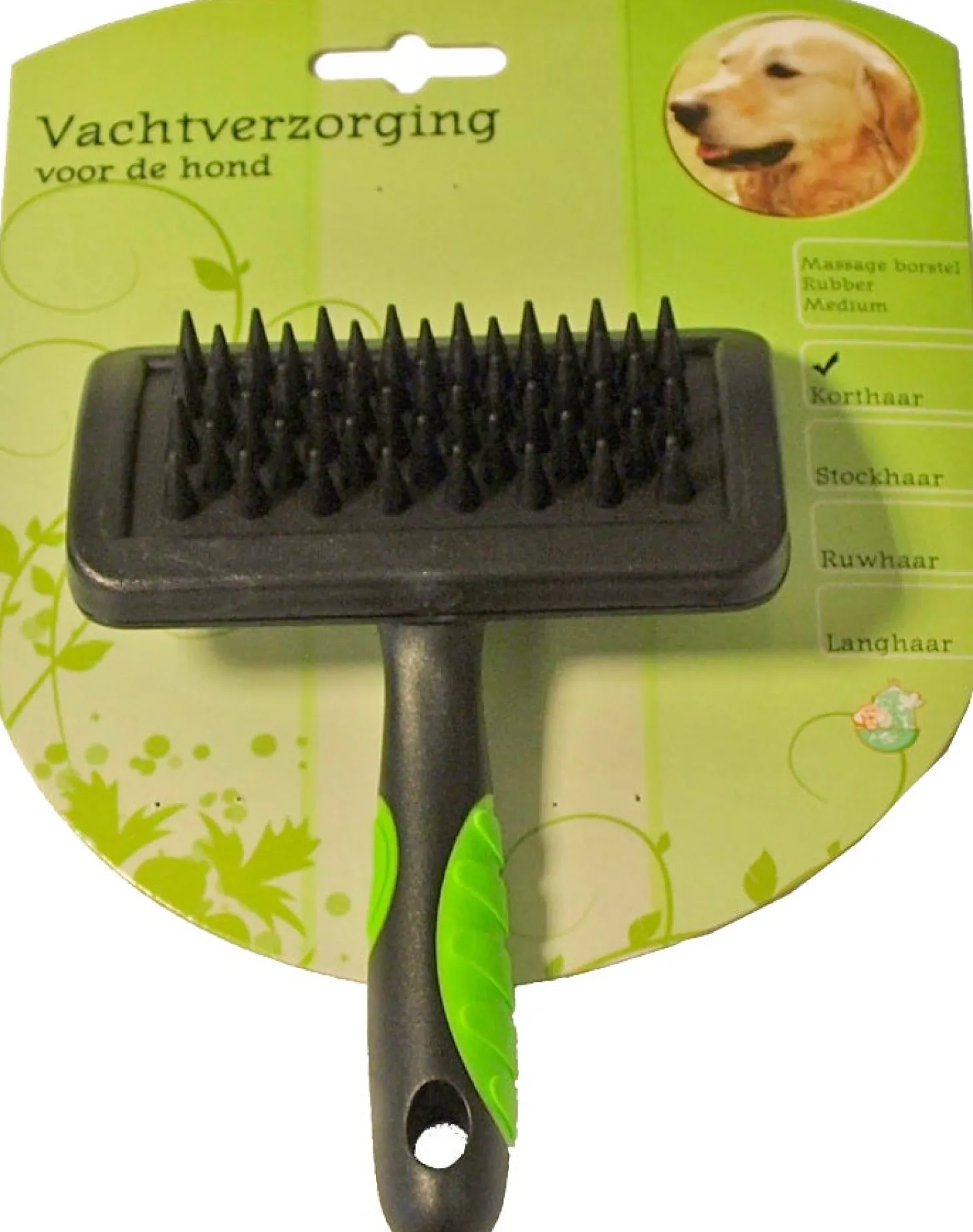 Boon hondenborstel rubber massage medium