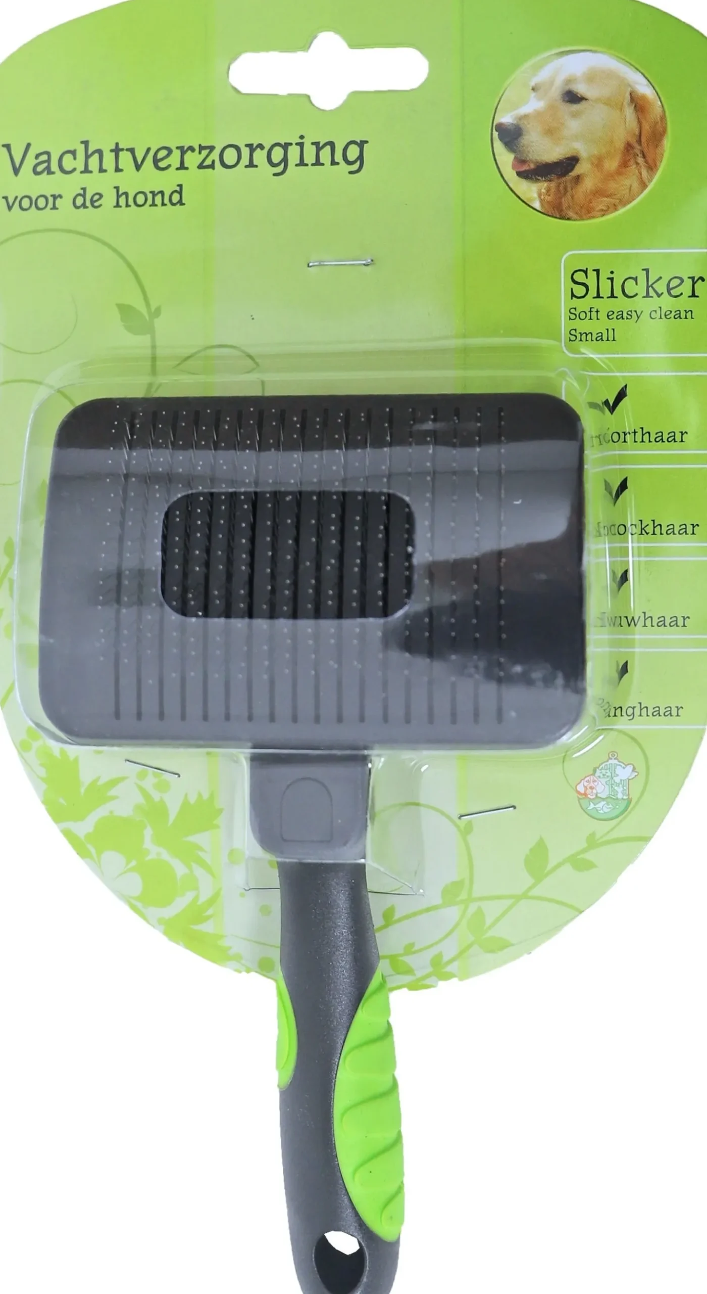 Boon hondenborstel slicker soft easy clean S