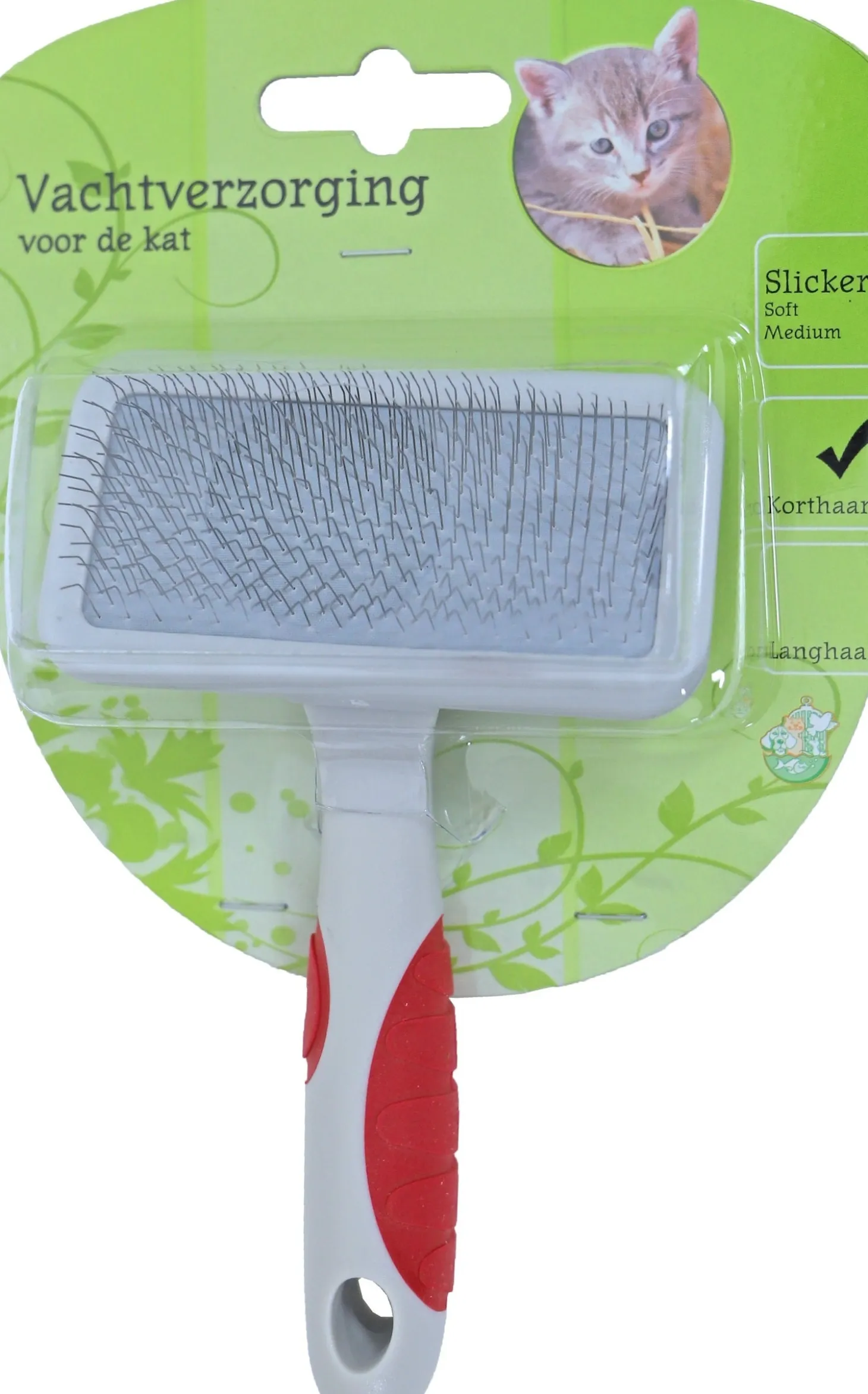Boon kattenborstel slicker soft M