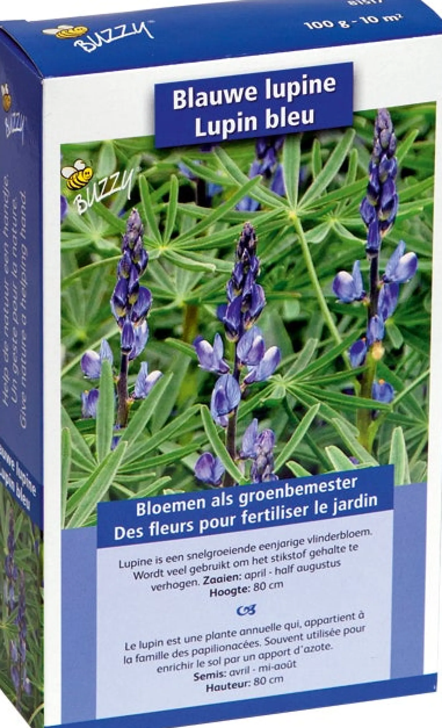 Buzzy groenbemester Lupine (Lupines) blauw 100gr