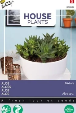 Buzzy House Plants kamerplantenzaad Aloë mengsel
