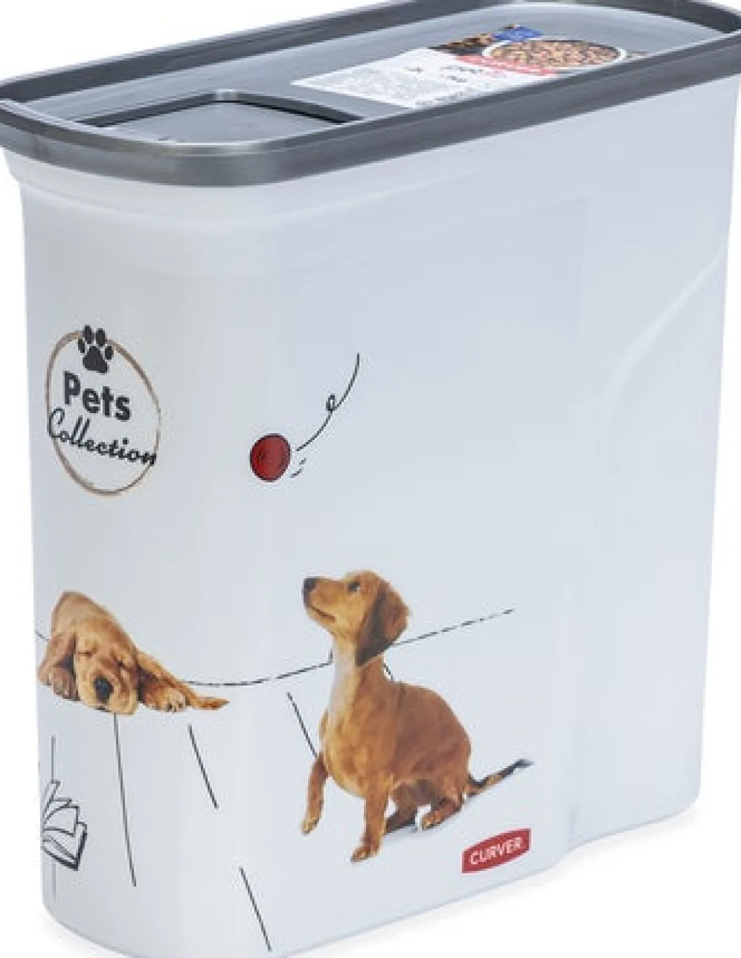 Curver voerton hond wit 2 L