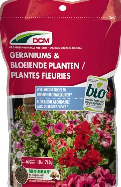 DCM siertuinmeststof Geraniums en Bloeiende planten 750 g