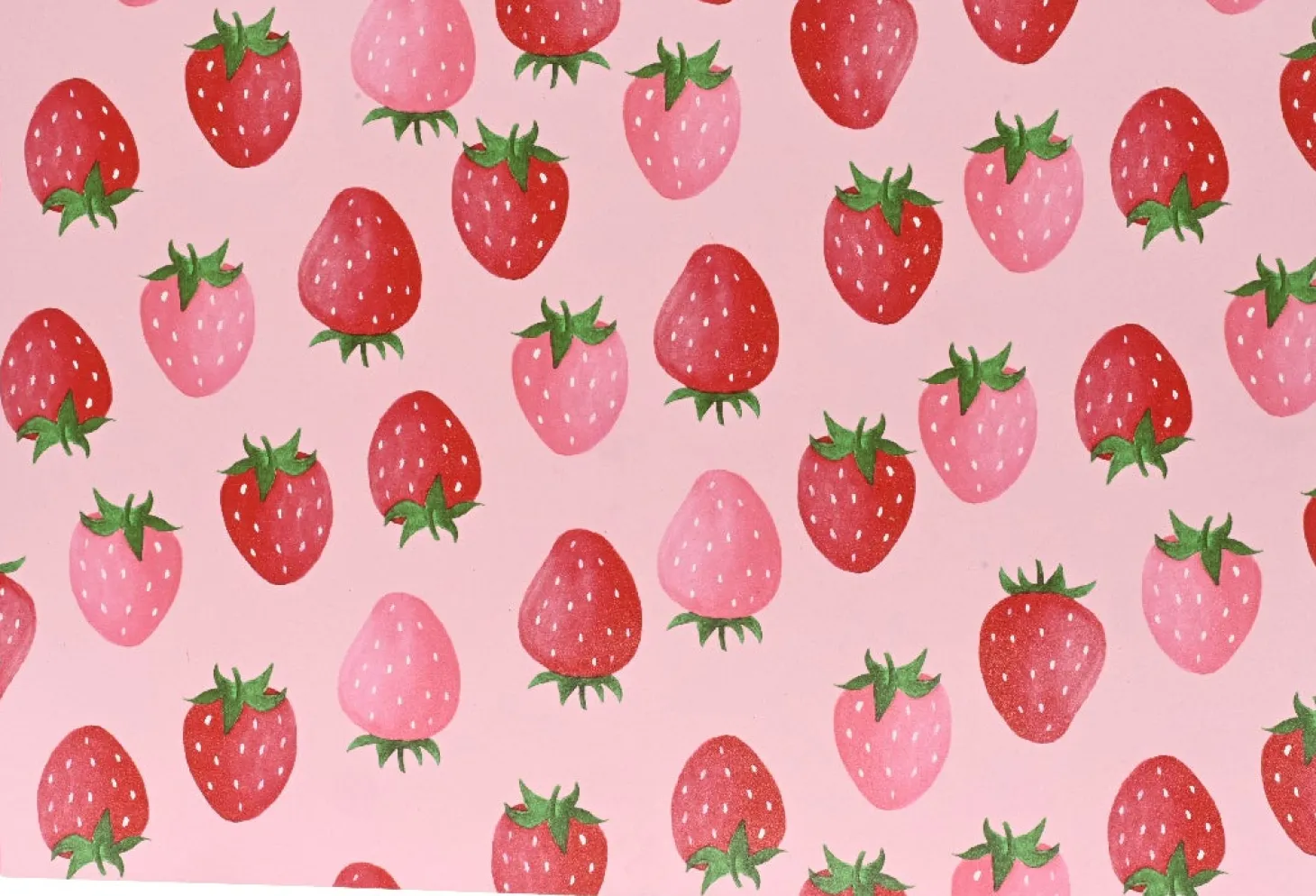 Decoris placemat Aardbei roze 30 x 45 cm