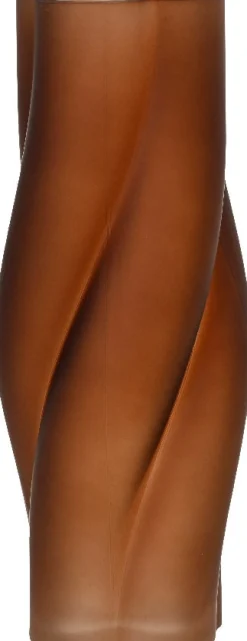 Decoris vaas bruin D 11,5 H 30 cm
