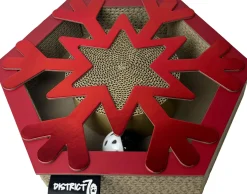 District 70 krabkarton Flake rood 33 x 28 x 6 cm