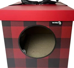 District 70 krabkarton Present rood 35 x 35 x 35 cm