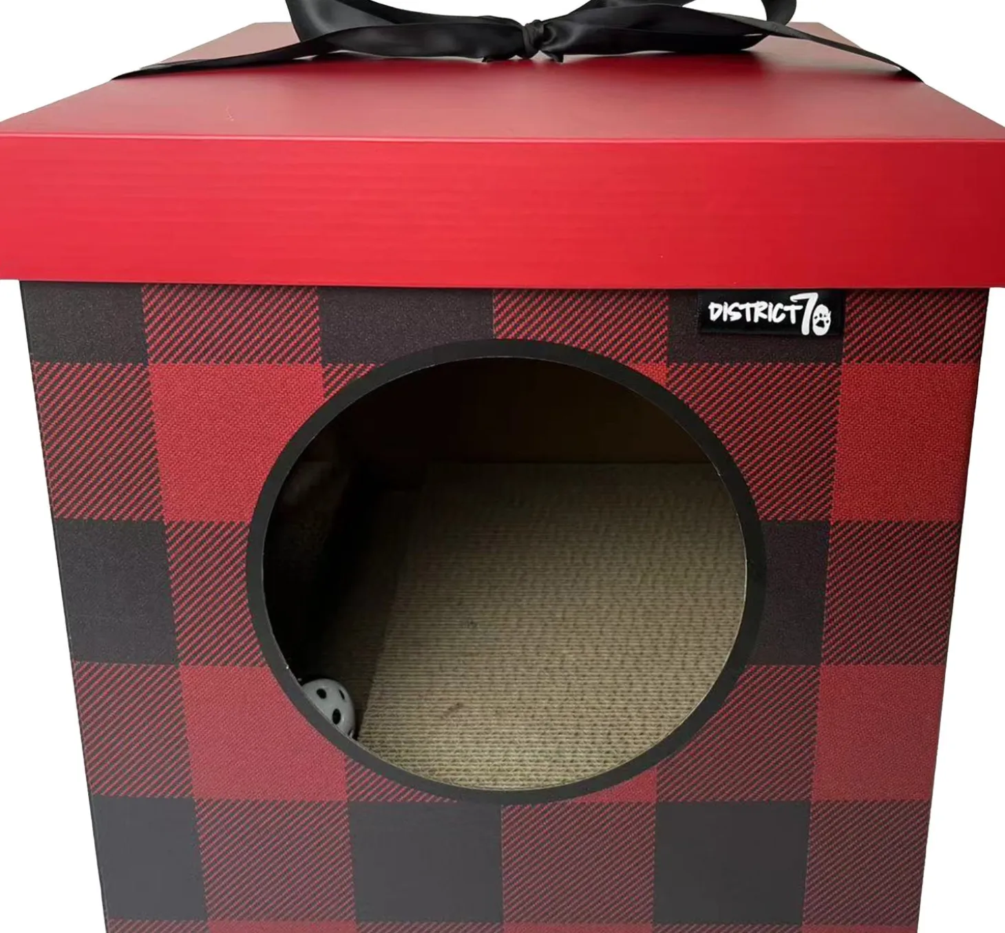 District 70 krabkarton Present rood 35 x 35 x 35 cm