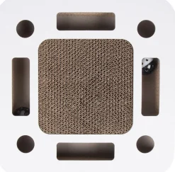 District 70 krabkarton Spy wit 35 x 35 x 6 cm