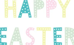 Duni servet Happy Easter wit 33 x 33 cm 20 stuks