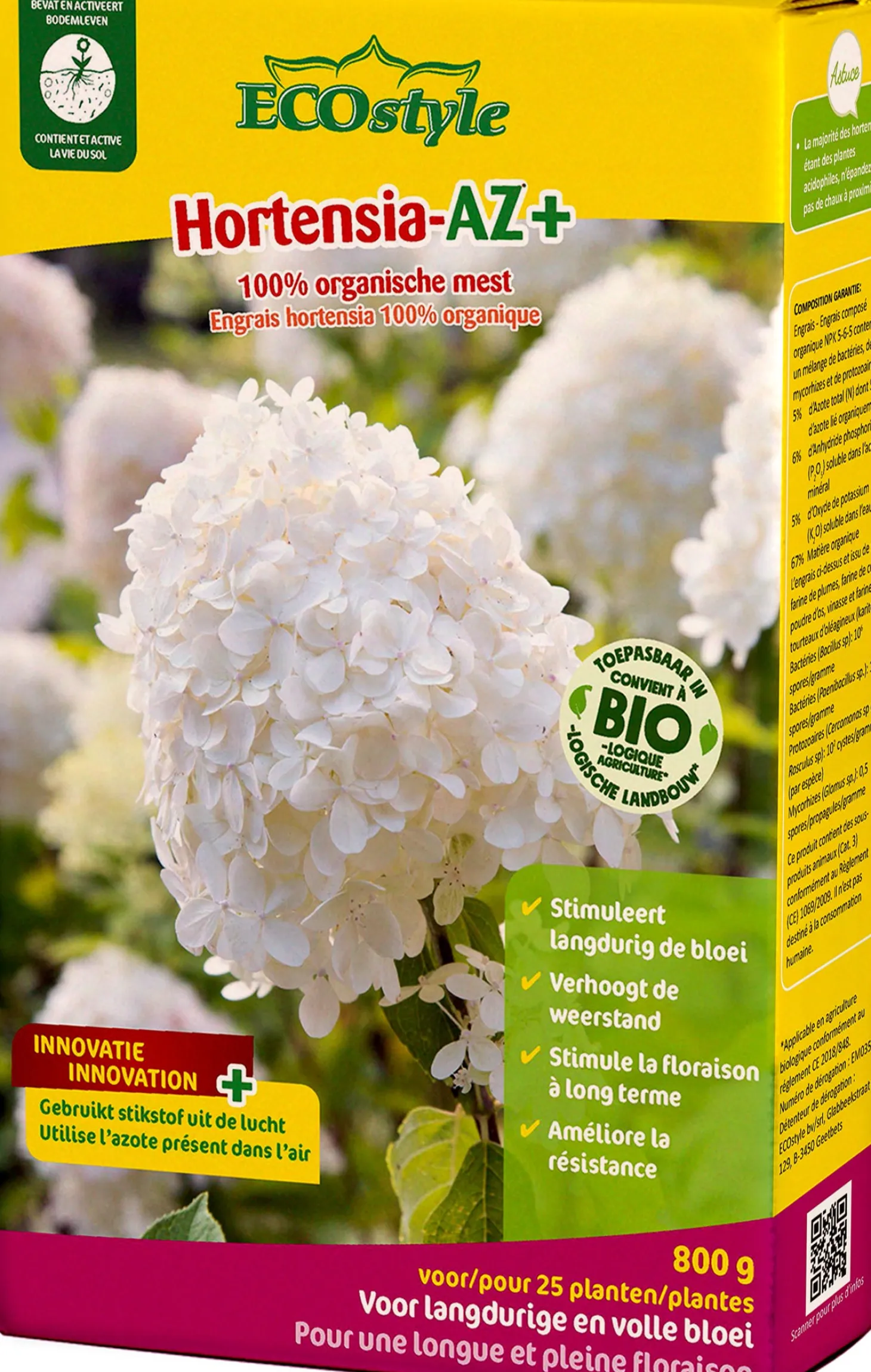 ECOstyle Hortensia-AZ 800 g