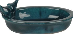 Esschert Design vogelbad blauw 30,7 x 22,9 x 10,4 cm