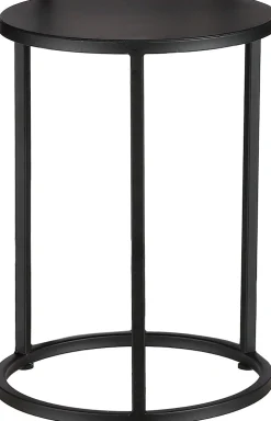 Everydays by Intratuin bijzettafel Quinty zwart D 27 H 40 cm