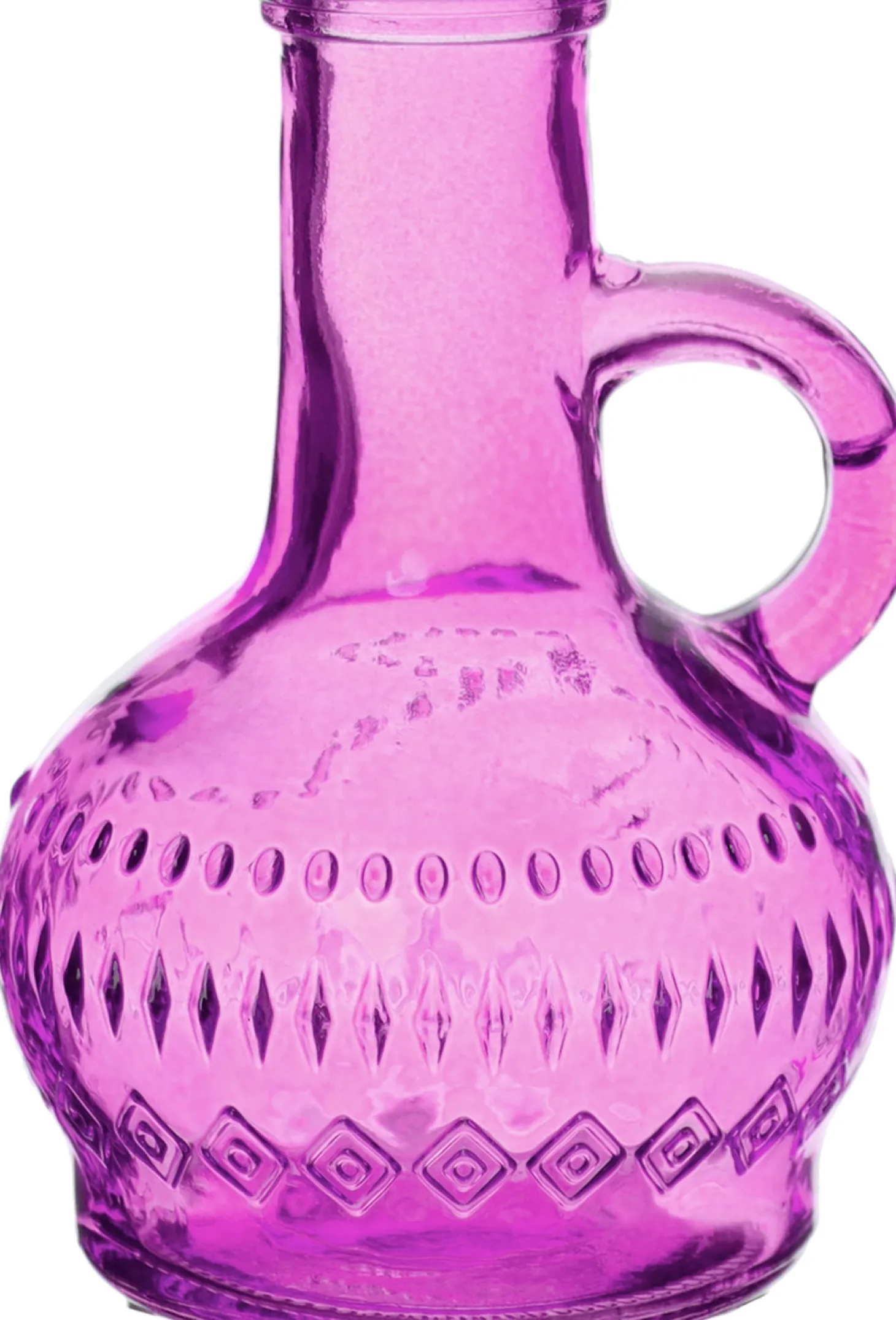 Fles Milano roze D 6 H 10 cm