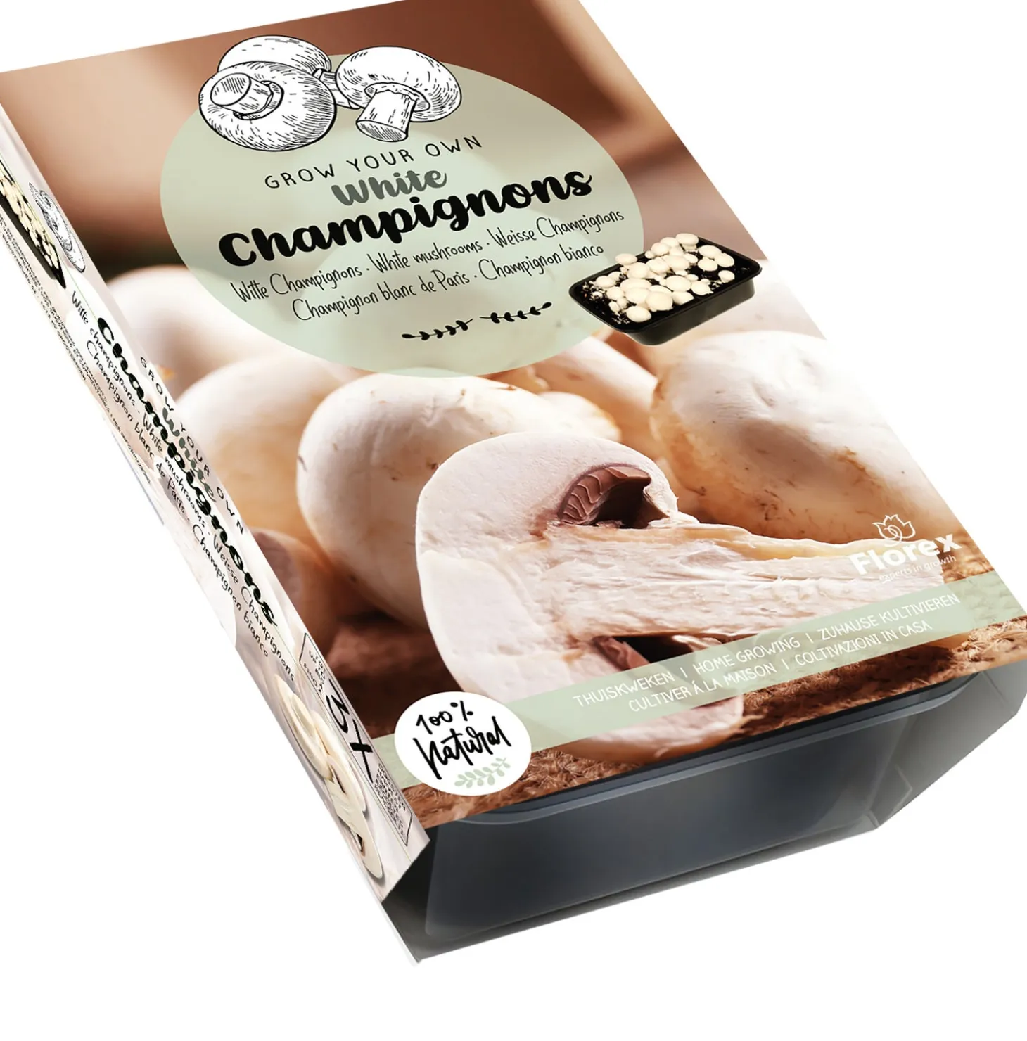 Florex Farm fresh kweekset Witte champignons