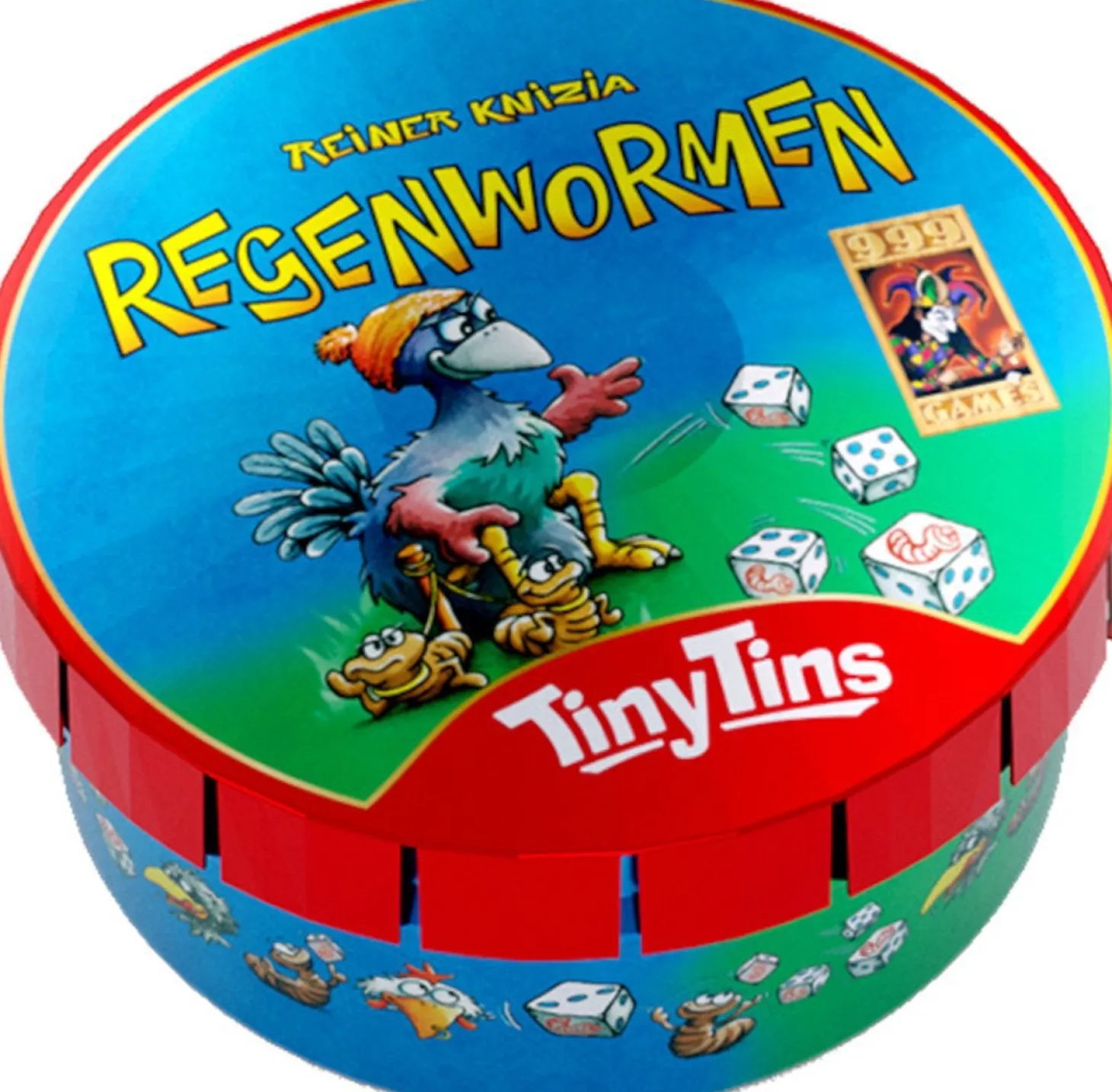 999 Games dobbelspel Regenwormen tiny tin 6+ jr