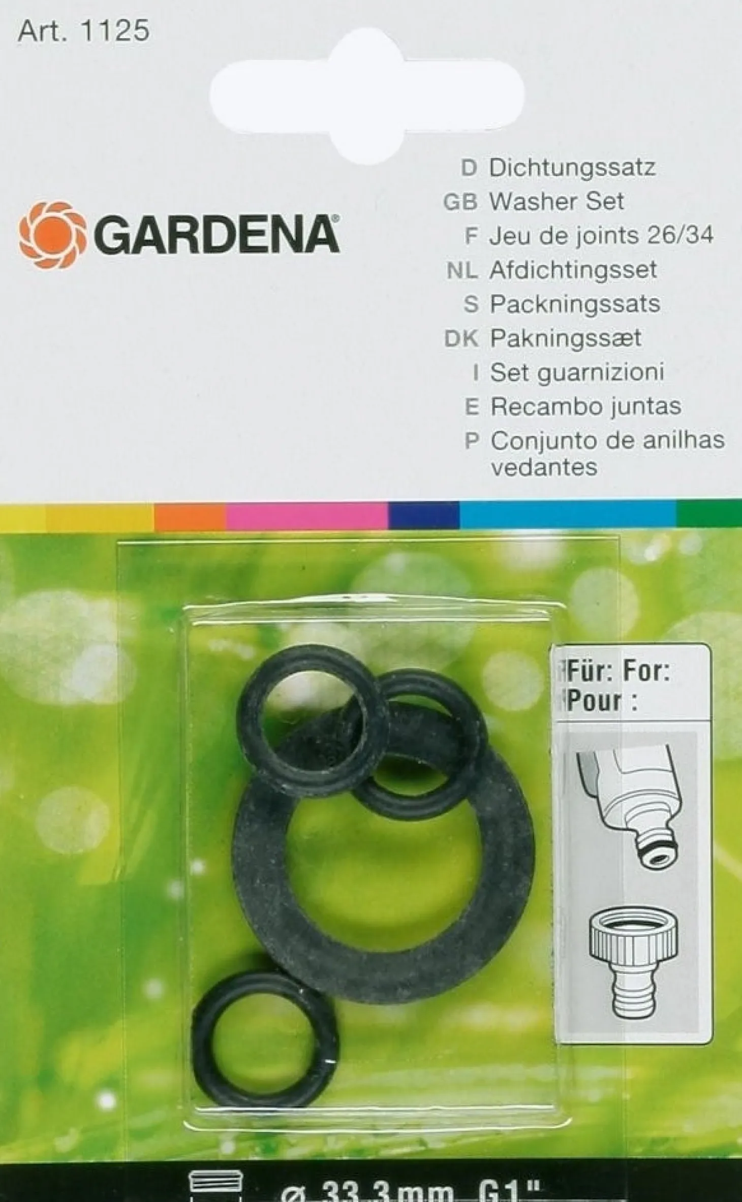 Gardena set rubberringen 1/2''