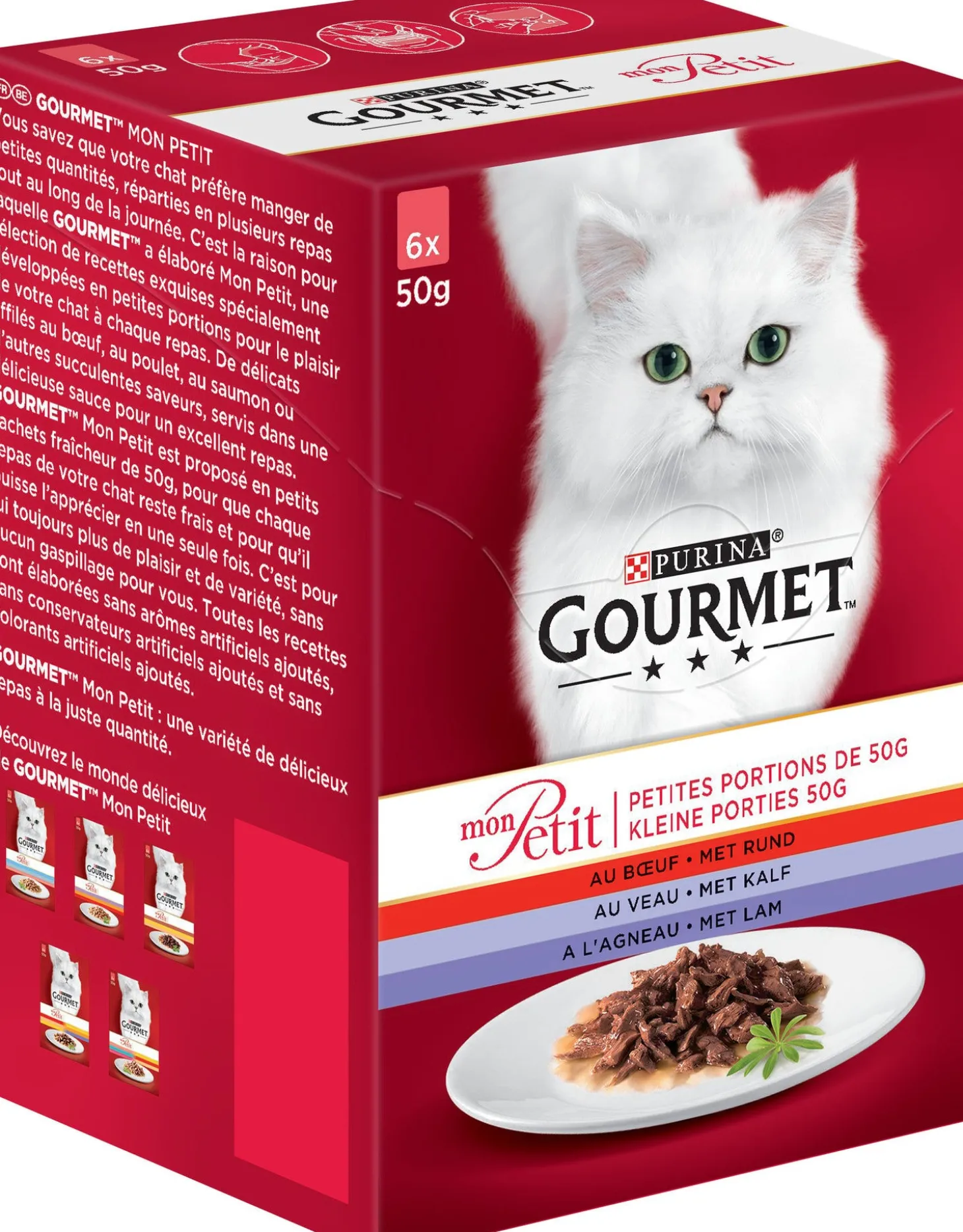 Gourmet Mon Petit 6-pack Vlees 50 g