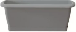 Intratuin balkonbak Compleet grijs 39,7 x 19 x 14 cm