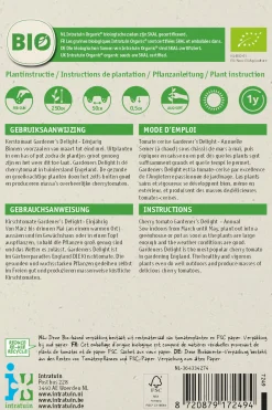 Intratuin Biologisch groentezaad Stoksnijboon (Phaseolus vulgaris 'Helda')