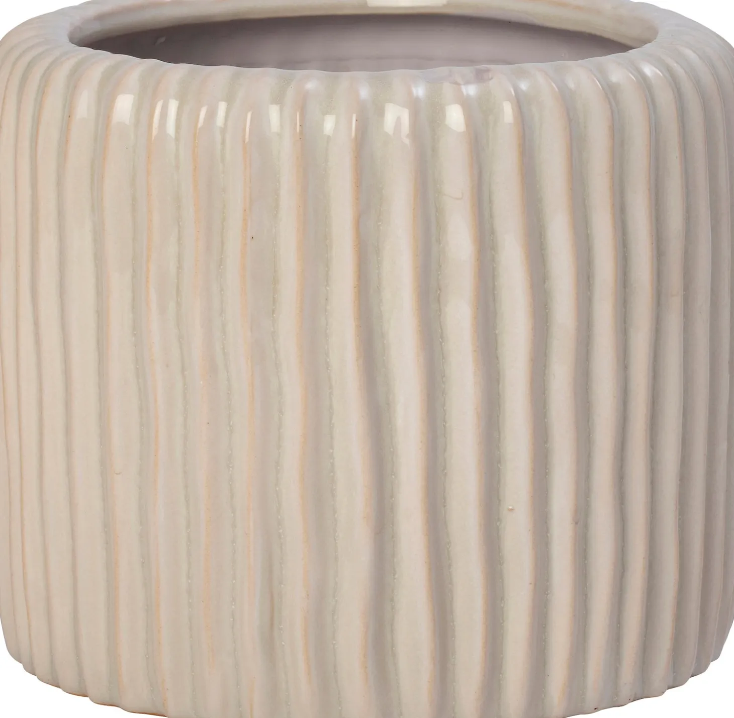 Intratuin bloempot Louva crème D 14 H 12 cm