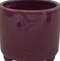 Intratuin bloempot op poten Eloi paars D 21 H 20,5 cm