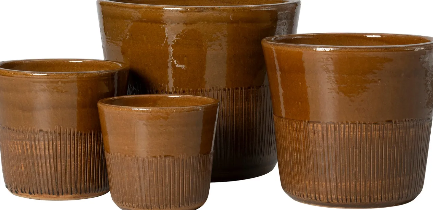 Intratuin bloempot Ruben bruin D 27 H 24 cm