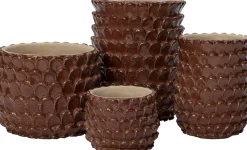 Intratuin bloempot Selby bruin D 20 H 16 cm