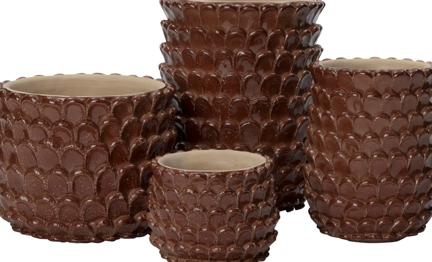 Intratuin bloempot Selby bruin D 20 H 16 cm