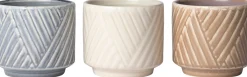 Intratuin bloempot Silv crème D 13,5 H 12 cm