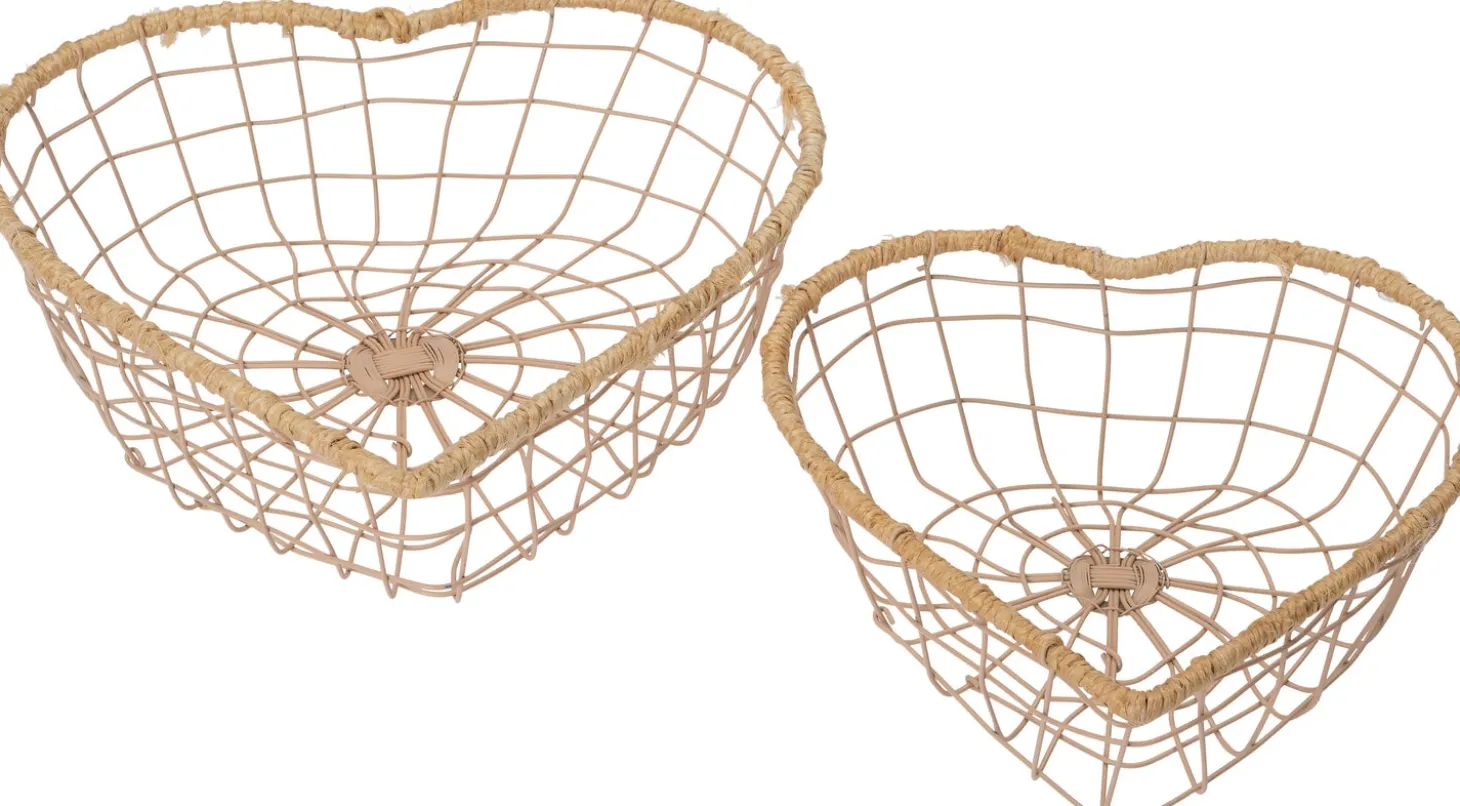 Intratuin draadmand Dets creme 21 x 21 x 8 cm