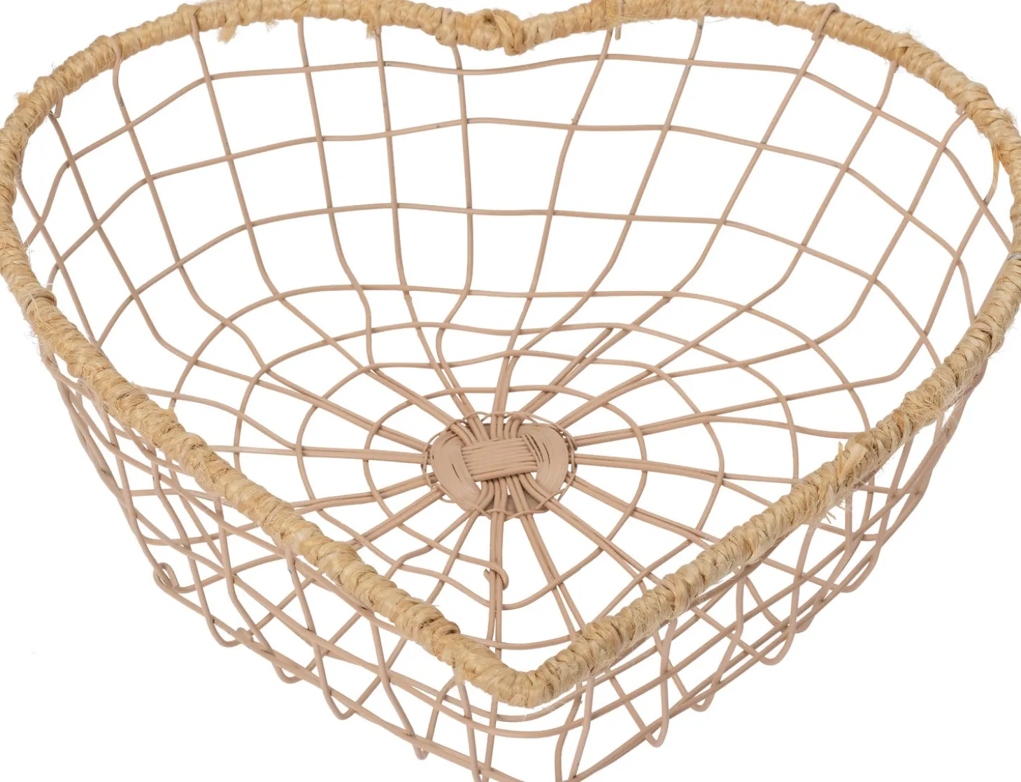 Intratuin draadmand Dets creme 26 x 26 x 9 cm
