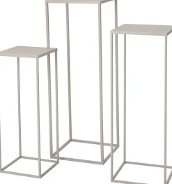 Intratuin Guido plantentafel taupe 25 x 25 x 70 cm