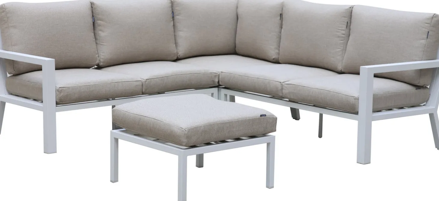 Intratuin hocker Milo wit 66 x 66 x 30 cm