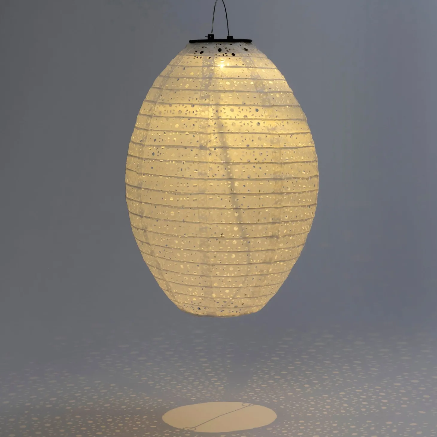 Intratuin lampion Bari wit D 25 H 35 cm