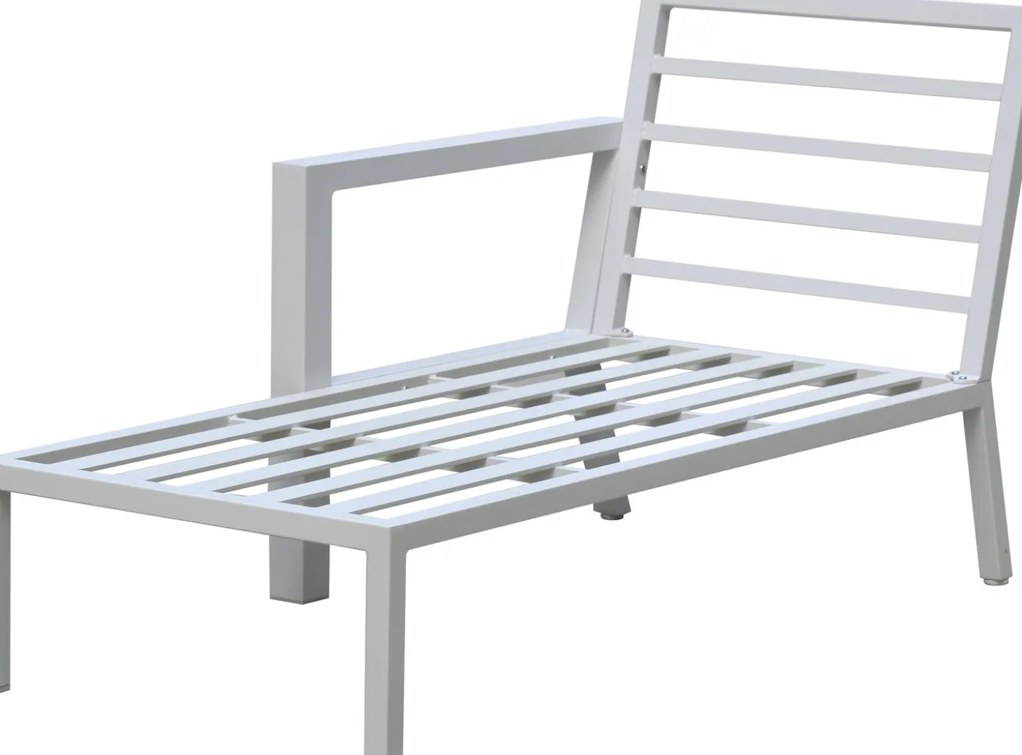 Intratuin loungebank chaise longue rechts Milo wit