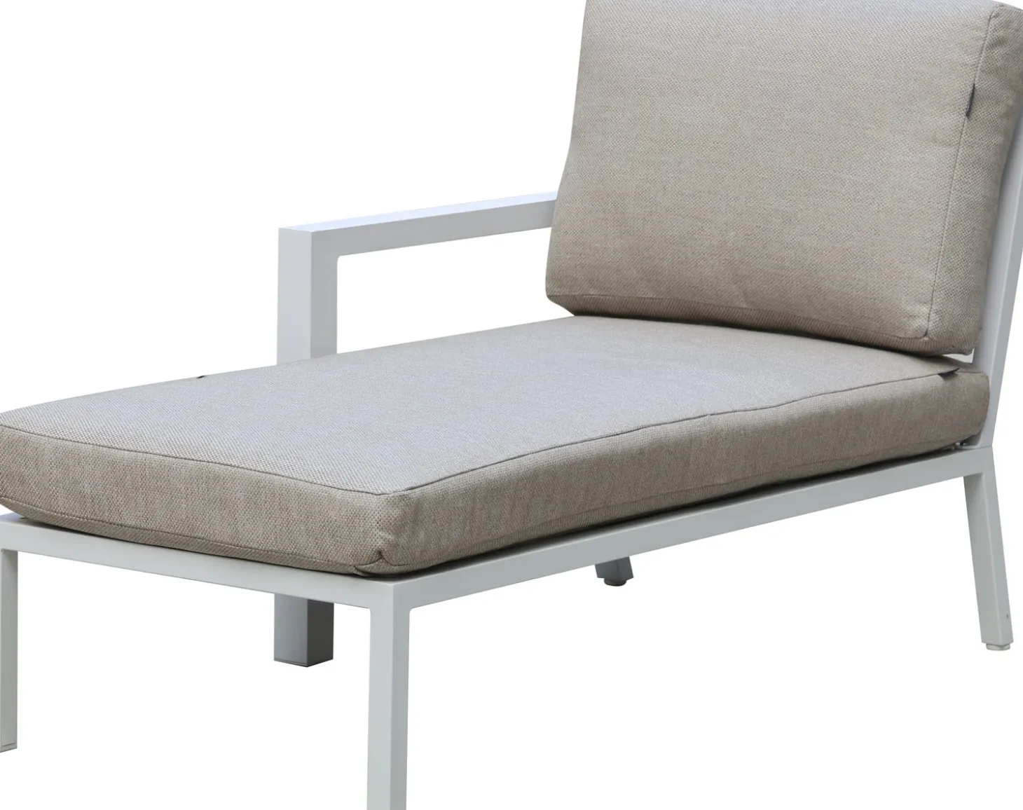 Intratuin loungebank chaise longue rechts Milo wit