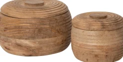 Intratuin opbergdoos Malmo bruin D 10 H 8 cm