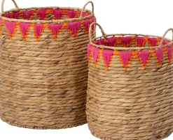 Intratuin opbergmand Maci naturel / roze D 33 H 40 cm