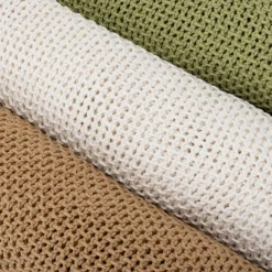 Intratuin plaid Ive taupe 130 x 170 cm