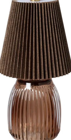 Intratuin tafellamp Lucan donkerbruin D 11,5 H 22 cm