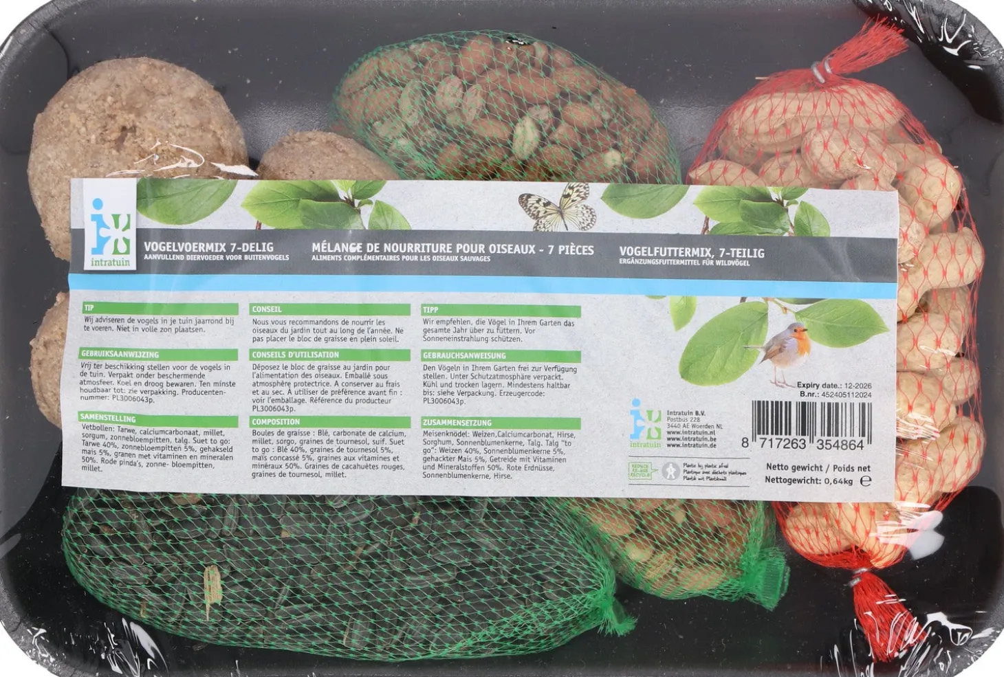 Intratuin tuinvogelvoer mix 7-delig