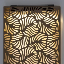 Intratuin tuin wanddecoratie Flora blad beige 18 x 5 x 60 cm